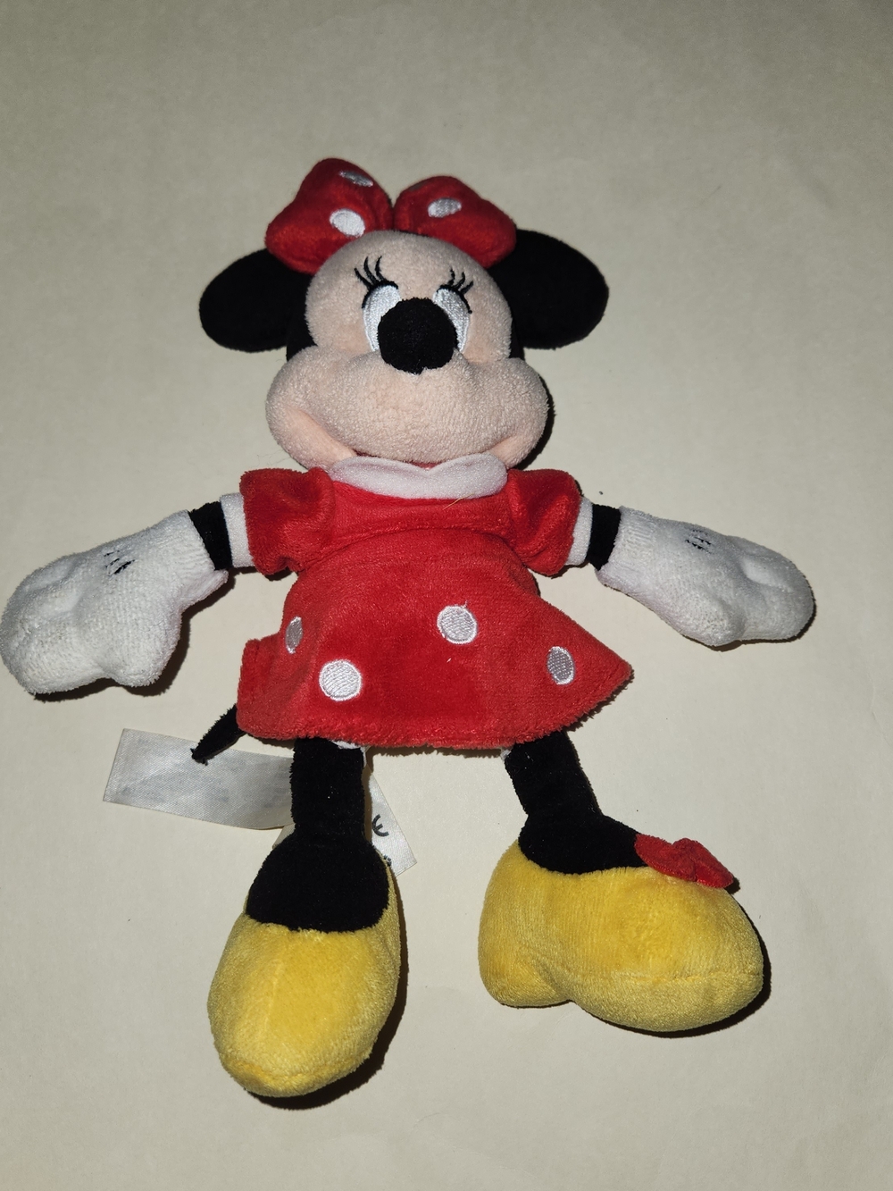 Disney Minnie Mouse Red Polka Dot Plush with Yellow Shoes
